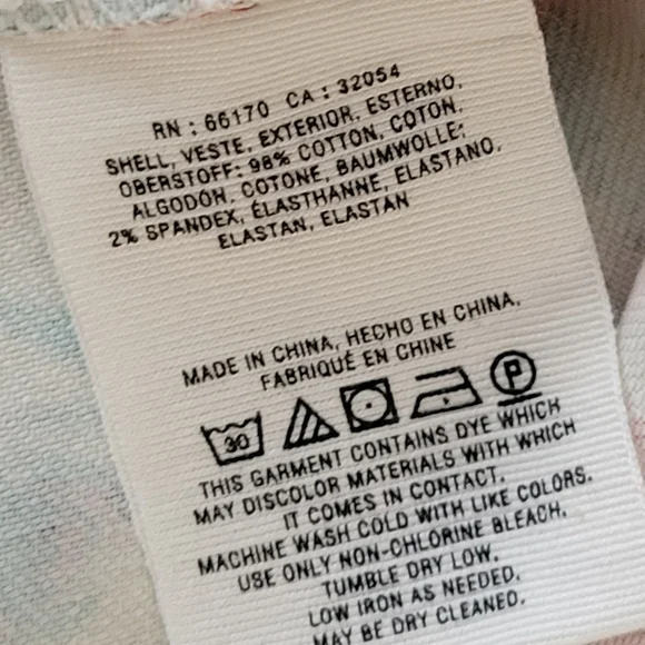 Maeve by Anthropologie Denim Skirt Rose Floral Pockets Button Fly Stretch Size 8 - Picture 8 of 9